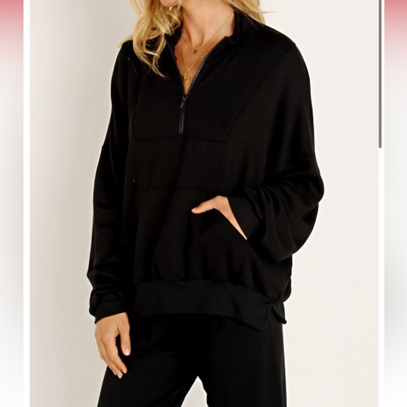 LNA Monaco Zip Pullover + LNA Brushed Terry Sweatpant - Picture 4 of 12